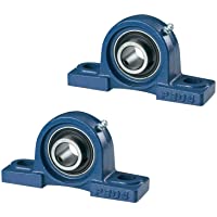 DOJA Industrial | Rodamientos con Soporte UCP 203 | Cojinetes de Bolas para Eje de 17mm | Pack de 2 unidades…
